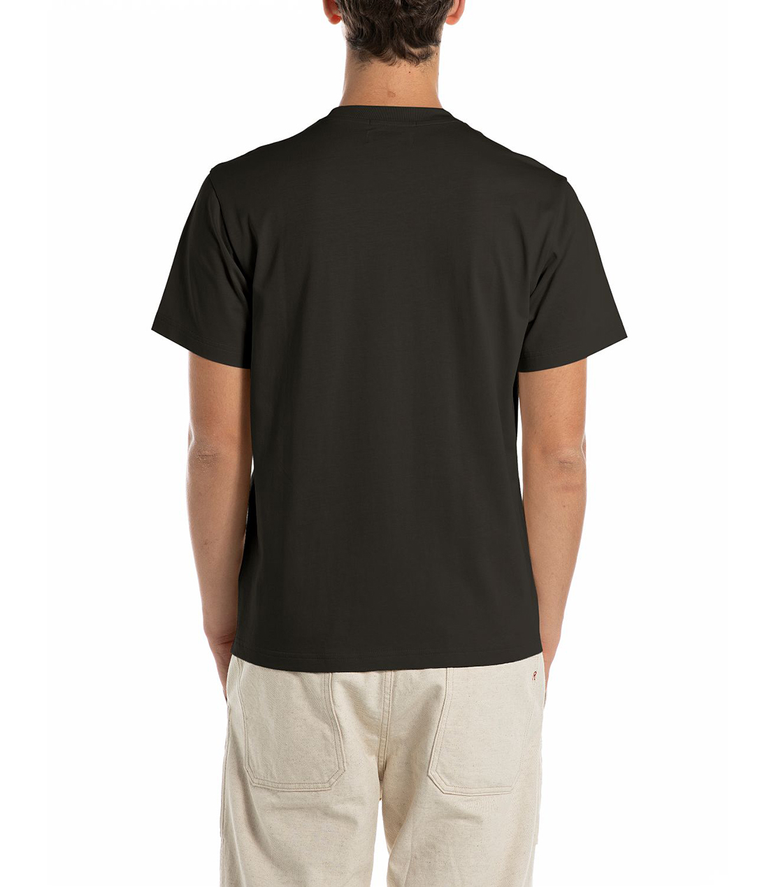 レギュラーフィット オーガニックコットンジャージー プリント Tシャツ 詳細画像 ブラック 2